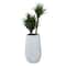 3.5ft. Potted White Fiberglass Contemporary Succulent Artificial Foliage